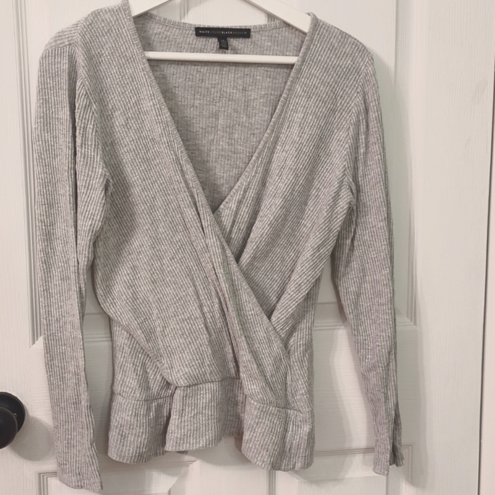 White House Black Market Long Sleeve Modern Fit Cozy Top